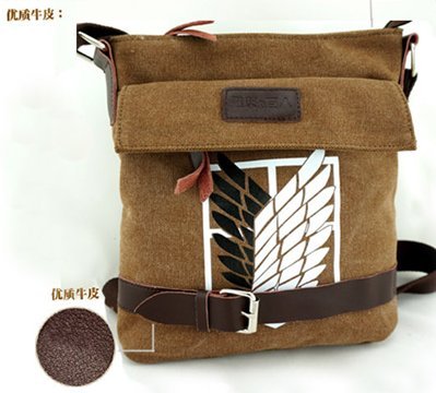 "Shingeki No Kyojin" investigation army corps shoulder bag.Cosplay
