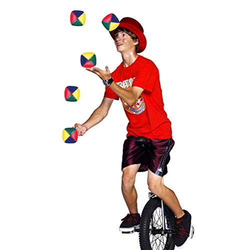 Odowalker 6 Pcs Juggling Balls Set for Beginners Multi-Colored Juggling Balls, Mini Durable Juggle Ball Kit Professionals Learning Toy, Soft Easy Juggle Ball, Best Gift for Adults
