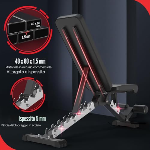 JOROTO Adjustable Weight Bench - Folding Bench for Full Body Strength Training