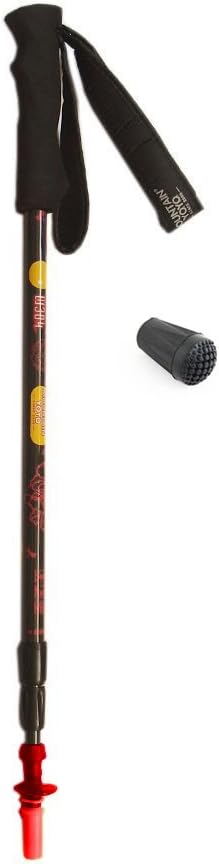 MOUNTAIN YOYO X2 W304 Carbon Fiber Ultra Light Weight (169g, 6oz) Walking Poles Trekking Pole Walking Stick Telescoping Adjustable Anti Shock Men Women
