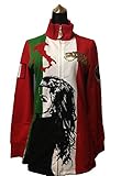 CRYSTAL ROCK ED HARDY Christian Audigier Women's Rhinestone Track Jacket AEI (M)