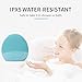 Mini Silicone Facial Cleansing Brush - FEITA Waterproof Silicon Face Cleaner and Electric Masager System for All Skin Types (Blue)