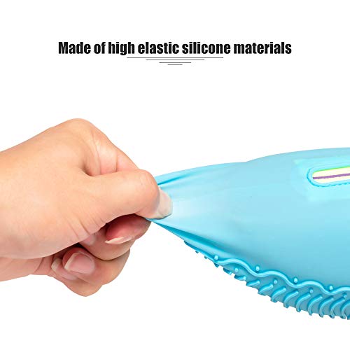 image for CHUHUAYUAN Waterproof Silicone Shoe Covers, Reusable Foldable Not-Slip