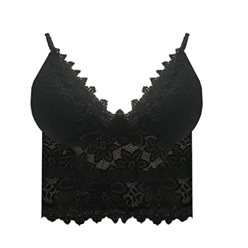 BH Push Up Bustier Damen Spitze Soft Durchsichtiger BHS RüCkenfrei Blumen Bra Dessous Sexy Große Größen UnterwäSche… – Bild 4