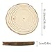 CEWOR Natural Wood Slices 20pcs 3.5-4.0 Inches Craft Christmas Ornaments Round Circles Unfinished Tree Bark Log Discs for DIY Arts Rustic Wedding Decoration