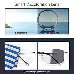 Rimless Progressive Multifocus Reading Glasses