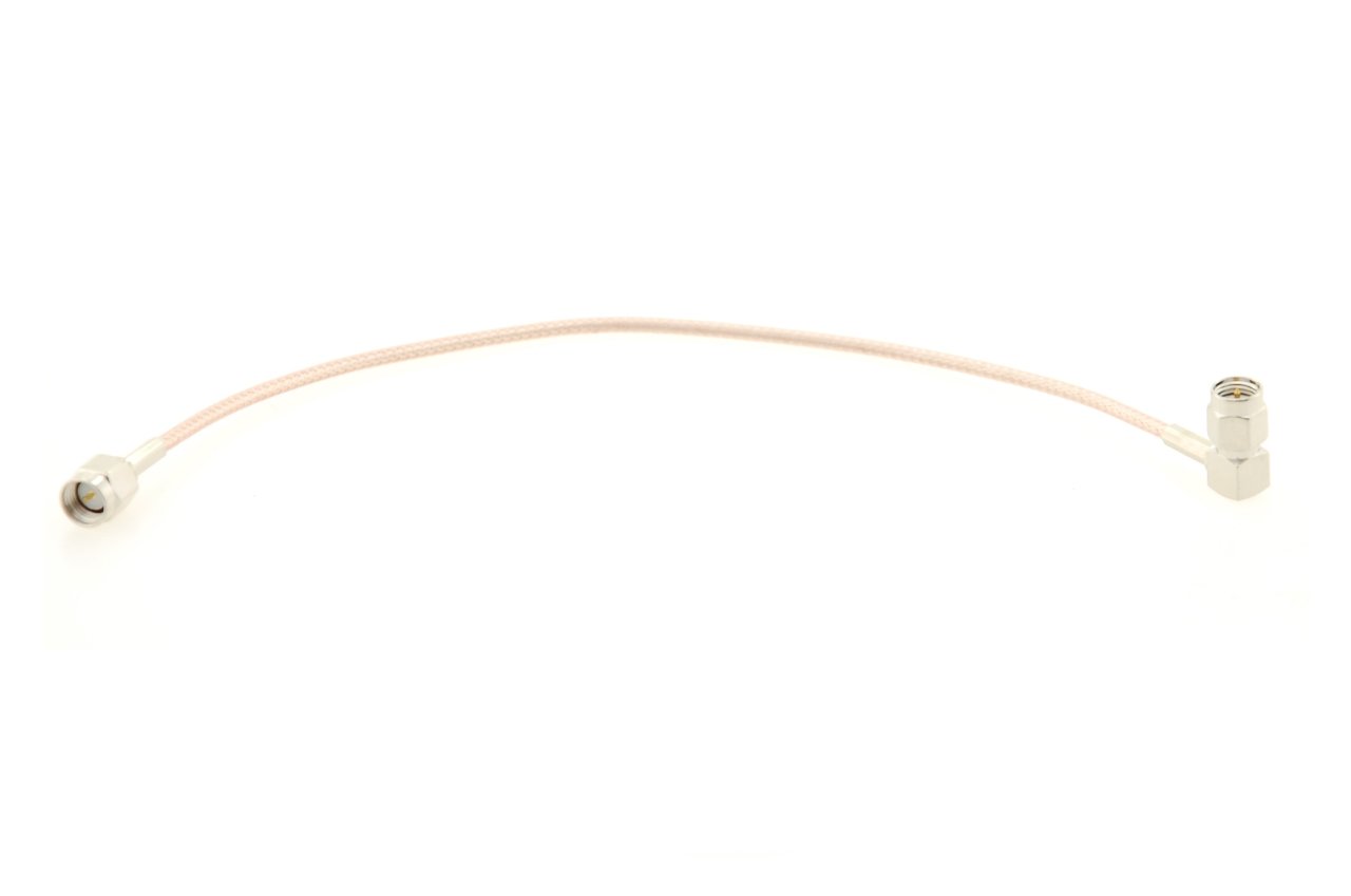 Alda PQ Antenna Extension cable 20cm, RG316 for SMA/M to SMA/M-RA