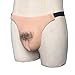 Xianheng Hiding Gaff Panties Silicone Panty for Men Crossdressing Transgender (L, Hair/Catheter)