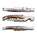 Waiters Corkscrew -WBSEos Best Stainless Steel Wine Opener Rosewood Handle Bottle Opener and Foil Cutter For Sommeliers, Waiters and Bartenders Around the World