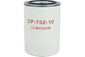CP-752-10 Hydraulic Oil Filter 10 Micron Return Line Filter housing, 20 GPM High Flow, 200 PSI Max Pressure, 1"-12 Thread,Sui