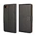 Blackberry Z30 Case [iCoverCase] Premium Leather Hard Wallet Case [Card Slot] Folded Magnetic Clip Protective Pouch [Book Fold] Kickstand Cover for Blackberry Z30 (Black)