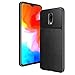 ELESNOW OnePlus 6T Case, Carbon Fiber Design Ultra Thin Shock Absorption Anti Scratch Protective Case for OnePlus 6T (Black)