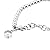 MoAndy Stainless Steel Crystal Pendant Round Charm Link Bead Bracelets for Women
