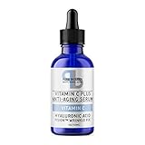 Pure Biology "C+" Vitamin C Serum (30%) with Hyaluronic Acid, Witch Hazel, Vitamin E & Breakthrough Anti Aging, Anti Wrinkle Complex - Lighten Dark Spots, Acne Scars - Men & Women