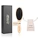 Boar Bristle Hair Brush-Oval Cushion Hairbrush with Natural Wooden Handle Best for Styling, Smoothing, Detangling Thick,Thin,Straight,Curly,Wavy,Dry or Damaged Hair to Women,Men,Kids,Giftbox Included