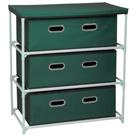 Camping Shoe Storage Cabinet Sideboard Campingkommode Green Fabric