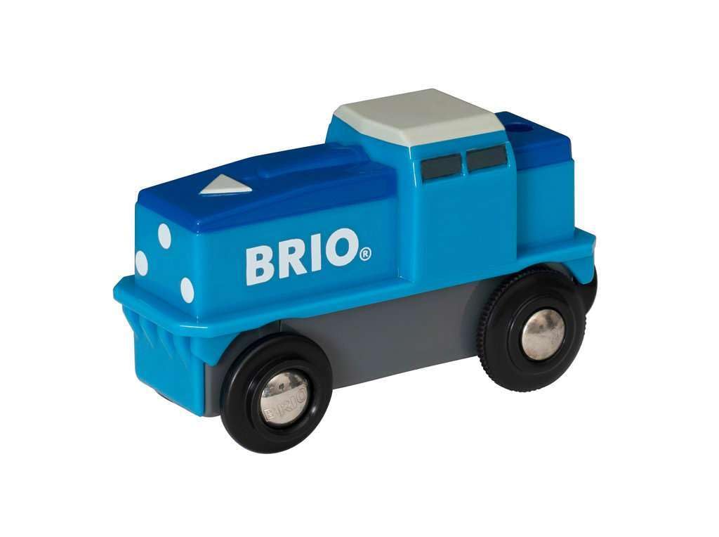 BRIO World Cargo Battery Train Engine for Kids Age 3 Years Up - Wooden Railway Sets, Accessories and Add Ons