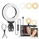 4" Ring Light for Laptop with Stand & Clip,Video