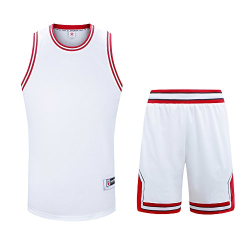 Mens Basketball Vest Top & Shorts Set, Sanheng Quick Drying Round Neck