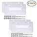 Ohuhu 4-Pack Clear Bubble License Plate Shiled Covers 92615 Custom Car Licenses Frames With Screws Caps