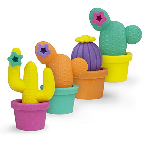 Mustard Pencil Rubber Eraser Set - Cool Cactus (M16058)