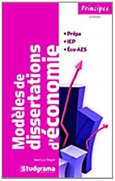 Modèles de dissertations d'économie