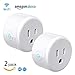smart wifi plug 2 pack ,Work With Alexa Google Home, Compatible With Voice Activated Devices Echo Dot accessories, Remote Outlet Timer Funtion No Hub Required