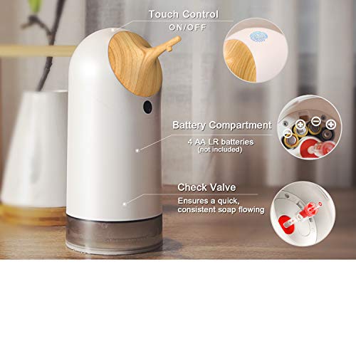 BuGuBuGu Automatic Soap Dispenser, Foam Soap Dispenser Touchless, AntiClogging Foaming Hand