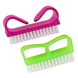 Set of Two Hand, Foot and Nail Brushes with Poly Bristles
