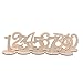 eZAKKA Table Number 1-20, Wooden Wedding Table Numbers with Holder Base for Wedding Party Home Decoration Vintage Birthday Event Banquet Anniversary Decor Catering Reception