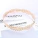 JAKAWIN Bride Wedding Headband Gold Leaf Headpiece Bridal Hair Crown for Women HB009