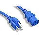 Micro Connectors UL Approved 6ft 18AWG 10 Amp Power Cord (NEMA 5-15P/ C13) - Red (M05-113ULR)