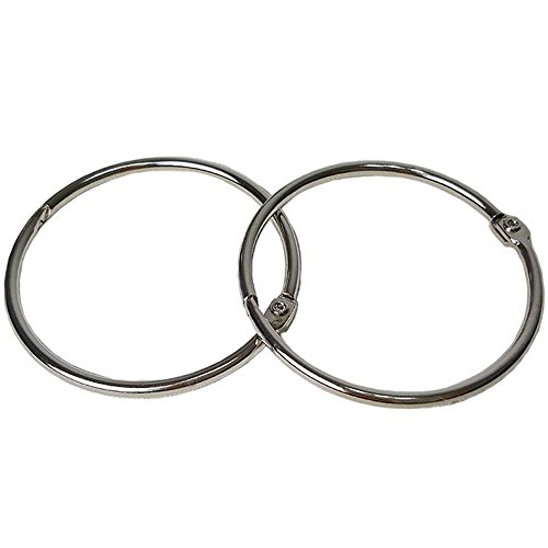 RZDEAL 1.97"/50mm Internal Diameter Curtain Hooks Rings for Window Curtain Door Curtain Shower Curtain (Pack of 12)