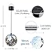 TAKEME Solar Lights Outdoor Garden,Hanging Outdoor Decor Lights,Gazing Ball Pendant LED 3D Firework Waterproof Lights