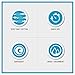 Comfort Spaces Cotton 8 Piece Bath Towel Set Striped Ultra Soft Hotel Quality Quick Dry Absorbent Bathroom Shower Hand Face Washcloths, Multi-Sizes, Zero Twist Charcoal 8 Piece