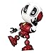 CONVLI Talking Robot Toys for Boys or Girls,Mini Body Robot with Repeats Your Voice,Colorful Flashing Lights Interactive Toy for Gift（red）