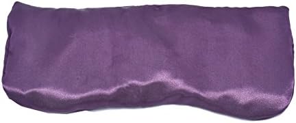 Mcupper-New Eye Pillow Organic Flax Seed Filled Lavender Migraine Relief (Purple)