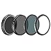 Neewer for DJI OSMO /OSMO Plus / Inspire 1, Multi-coated 4 Pieces Filter Kit: UV Filter + CPL Filter + ND16 Filter + ND Fader Adjustable ND2-ND400 Filter