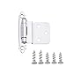 Amazon Basics 3/8 Inch Kitchen Inset Cabinet Door Hinge, Self-Closing, 1 Pair, Polished Chrome, 10-Pack
