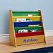 DIBSIES Personalized Kids Bookshelf (Honey with Primary Fabric)