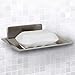 Vila Shower Soap Bar Stainless Steel Holder, Wall-Mounted Shower Dish for Human, Dogs, Cats, Dove and Ferrets, Self-Adhesive with Suction, Stainless Steel