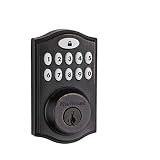 Kwikset 99140-003 914 Z-Wave SmartCode Electronic UL Deadbolt, Works with Alexa via SmartThings, Wink, or Iris featuring SmartKey in Venetian Bronze