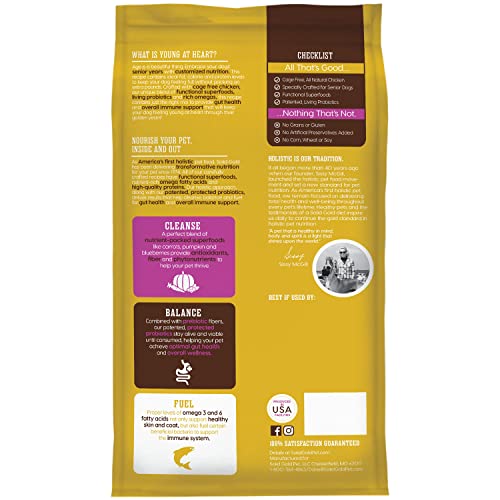Solid Gold Young at Heart Senior Dog Food with Real Chicken Grain