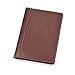 Samsill Contrast Stitch Faux-Leather Portfolio, Mini Size Business Interview Professional Padfolio, Includes 5 x 8 Inch Writing Pad, Brown