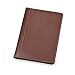 Samsill Contrast Stitch Leather Junior Padfolio – Lightweight & Stylish Business Portfolio for Men & Women, 5.5” x 8.5” Writing Pad – Brown/Tan