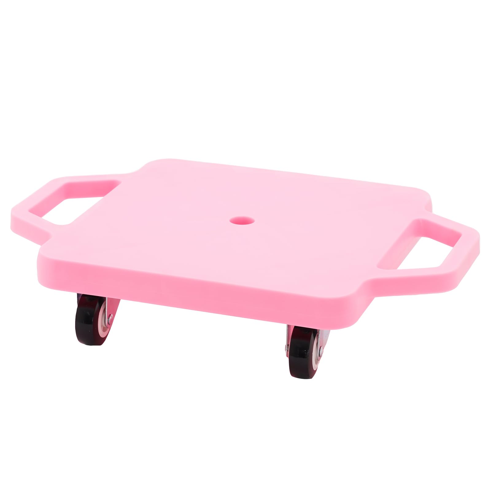Kids Sitting Scooter Board with Handles Swivel Casters Square Plastic Floor Surfer for Gym Class Children Physical Education Play Equipment