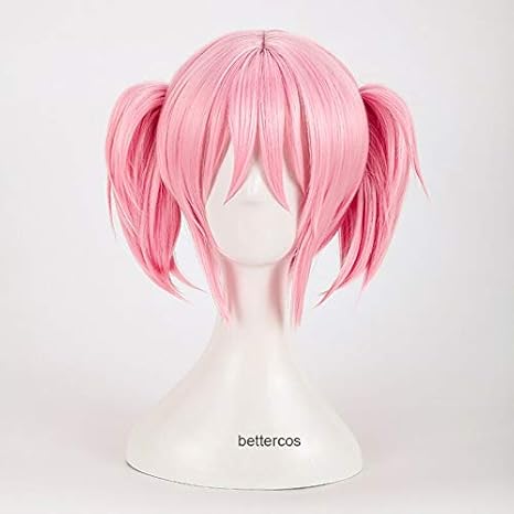 Amazon 魔法少女まどか マギカ鹿目まどかコスプレファッションウィッグピンクショート2クリップポニーテール耐熱人工毛ファッションウィッグ ファッションウィッグキャップ コスプレ 仮装 通販