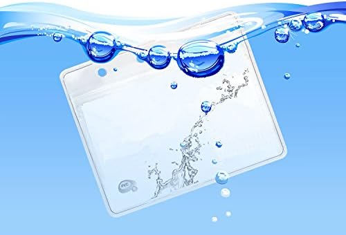 Name Tag Badge ID Card Holders 100 Pack Clear Plastic Horizontal Premium Badge Holder, 3.5 x 2.25 Inches - Image 5
