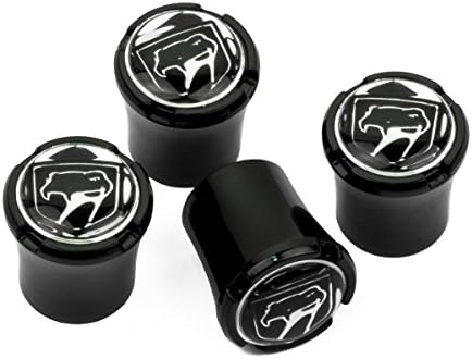 Ertch Dodge Viper RT/10 GTS Black Tire Valve Stem Caps