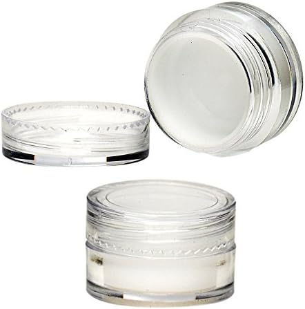 5mL Screw Top Acrylic Concentrate Container with Silicone Insert | High Quality Concentrate Containers (White) (100 Pcs)